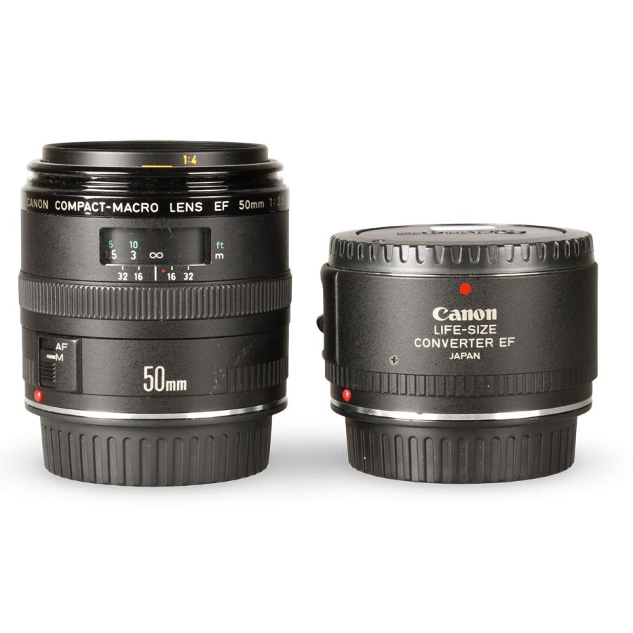 Objetiva Canon Macro EF 50mm F2.5 com Life Size Converter (12616) - USADA