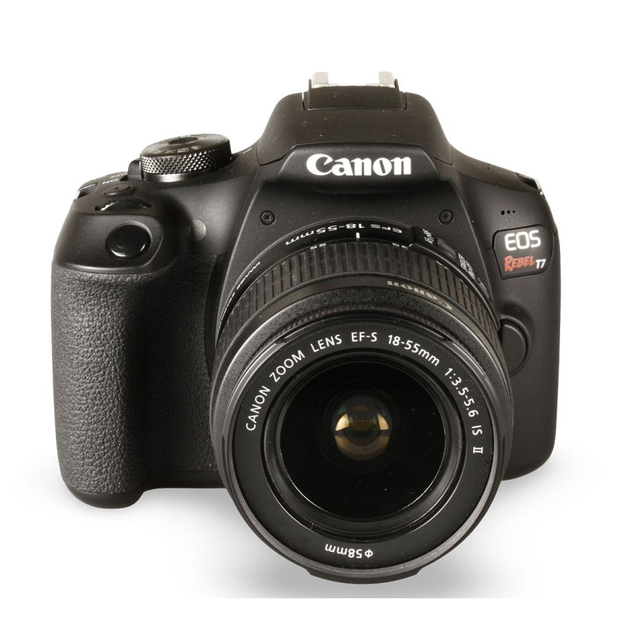 Câmera DSLR Canon EOS Rebel T7 com lente 18-55mm IS II - USADO (J0602C)