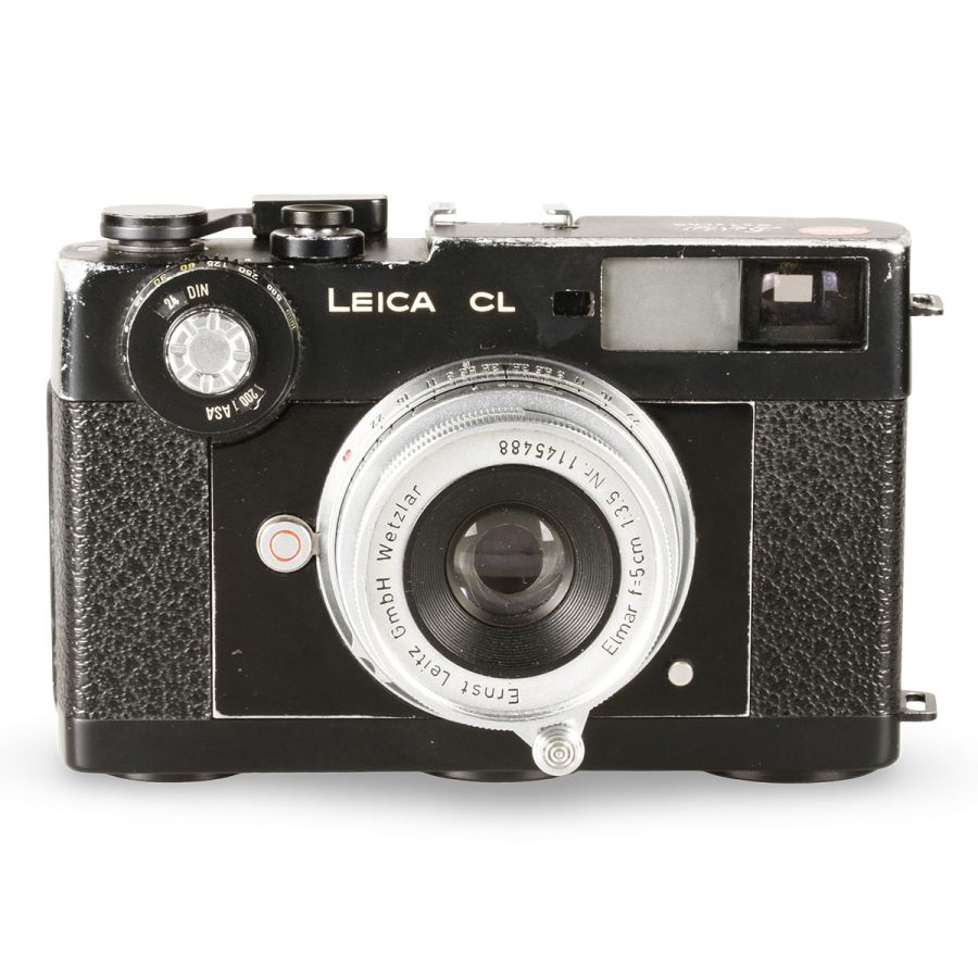 Câmera analógica 35mm Leica CL com lente Elmar 50mm f/3.5 (12604A) - USADA