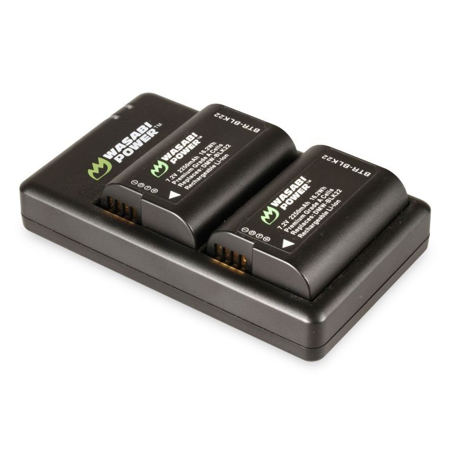 Carregador Wasabi Power com 2 Baterias (para Lumix S5 e outras) - USADO