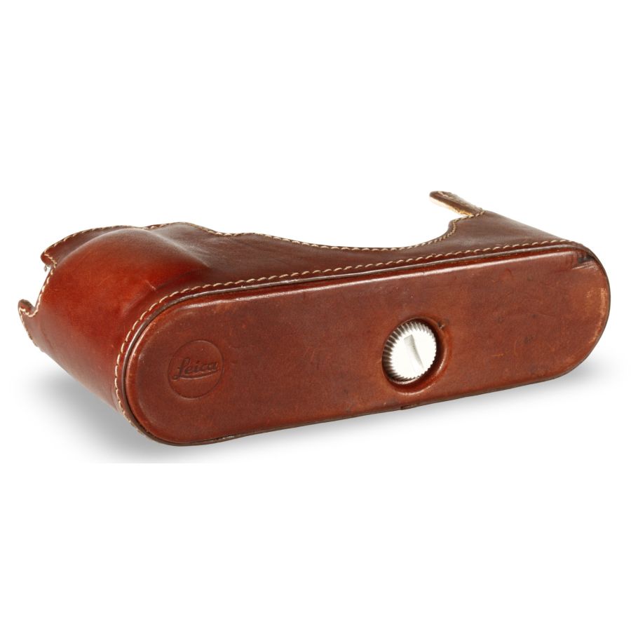 Half case Leica M10 Protector em couro marrom original - USADO