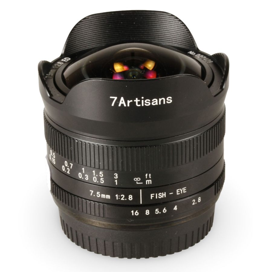Objetiva 7artisans Fisheye 7.5mm f2.8 ED - USADA