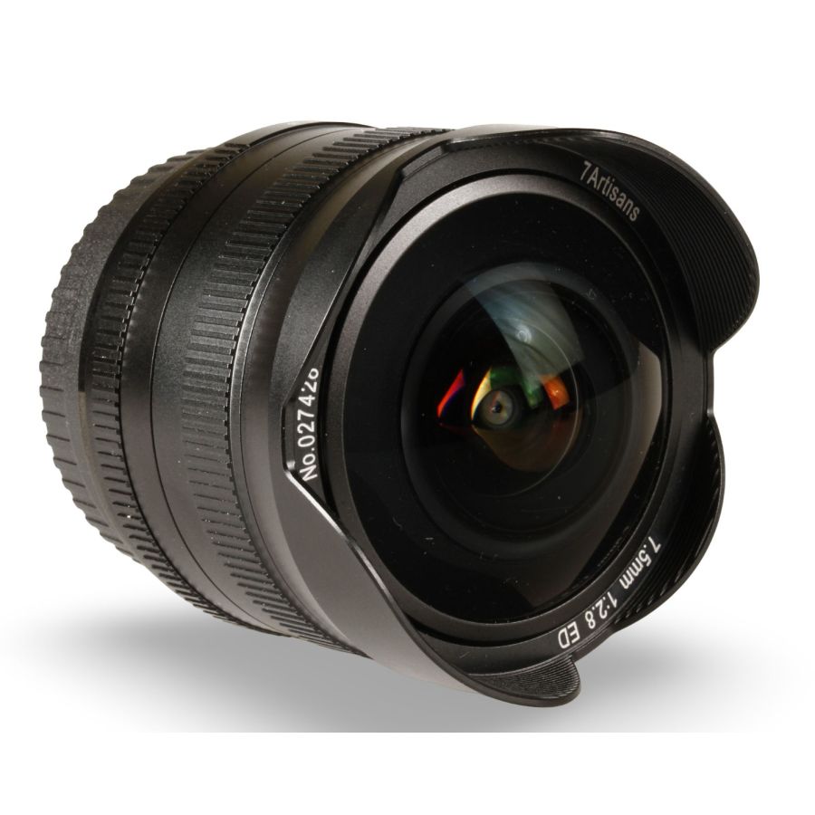 Objetiva 7artisans Fisheye 7.5mm f2.8 ED - USADA