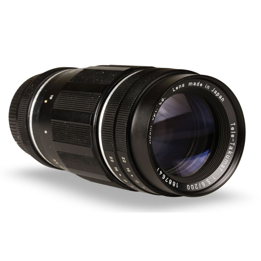Objetiva Asahi Pentax Tele-Takumar 200mm f/5.6 (Pentax Rosca M42) - USADO
