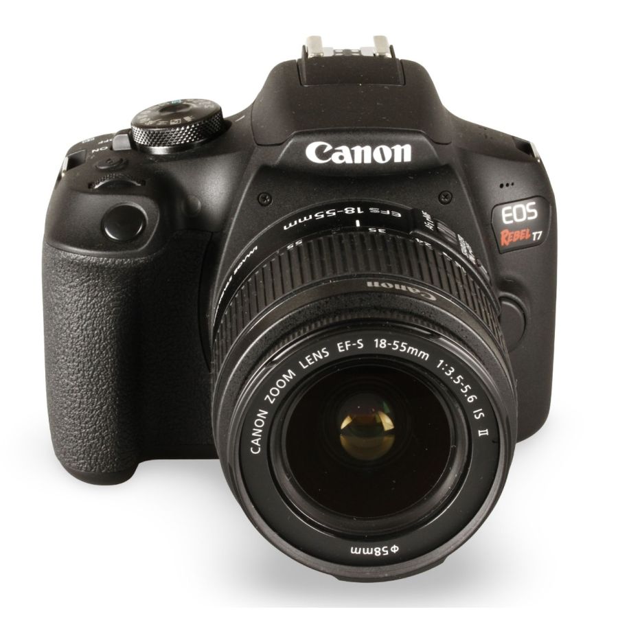 Câmera DSLR Canon EOS Rebel T7+ com 18-55mm IS II - USADA