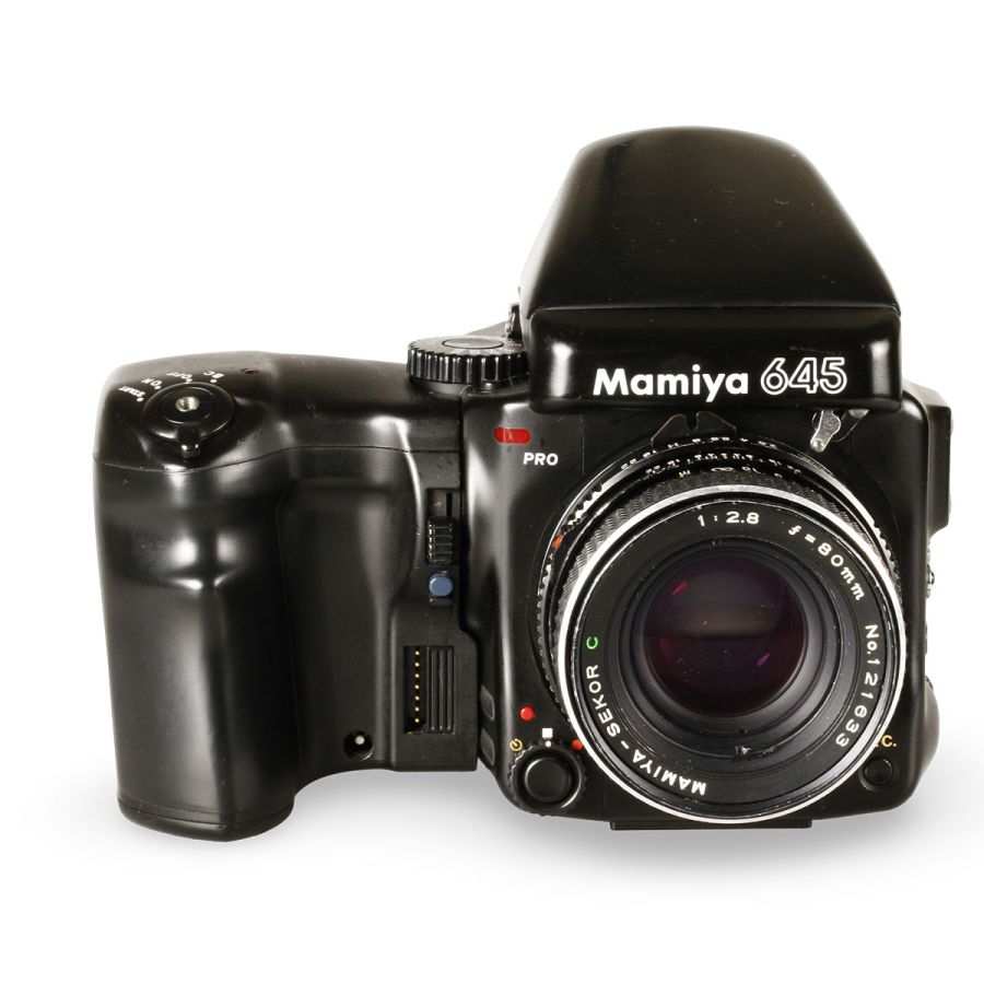 Câmera analógica médio formato Mamiya 645 PRO com lente 80mm f2.8  - USADO (12617)