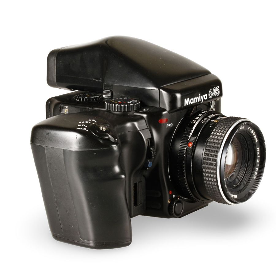 Câmera analógica médio formato Mamiya 645 PRO com lente 80mm f2.8  - USADO (12617)