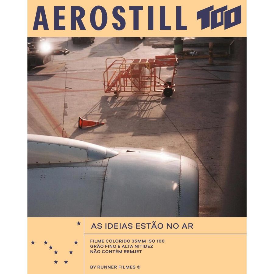 Filme fotográfico 35mm Aerostill 100 ISO 100 Colorido 30 poses (REBOBINADO)