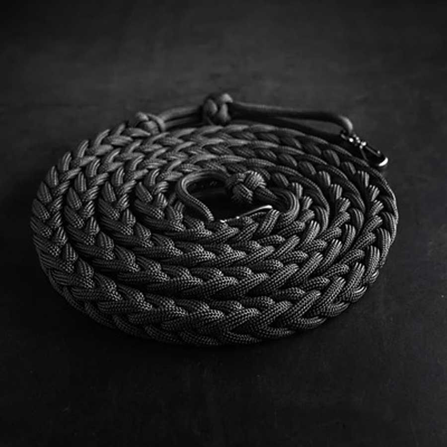 Alça de pescoço Mohave Cord Paracord 550 para câmera fotográfica - Preto