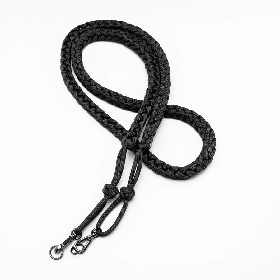 Alça de pescoço Mohave Cord Paracord 550 para câmera fotográfica - Preto