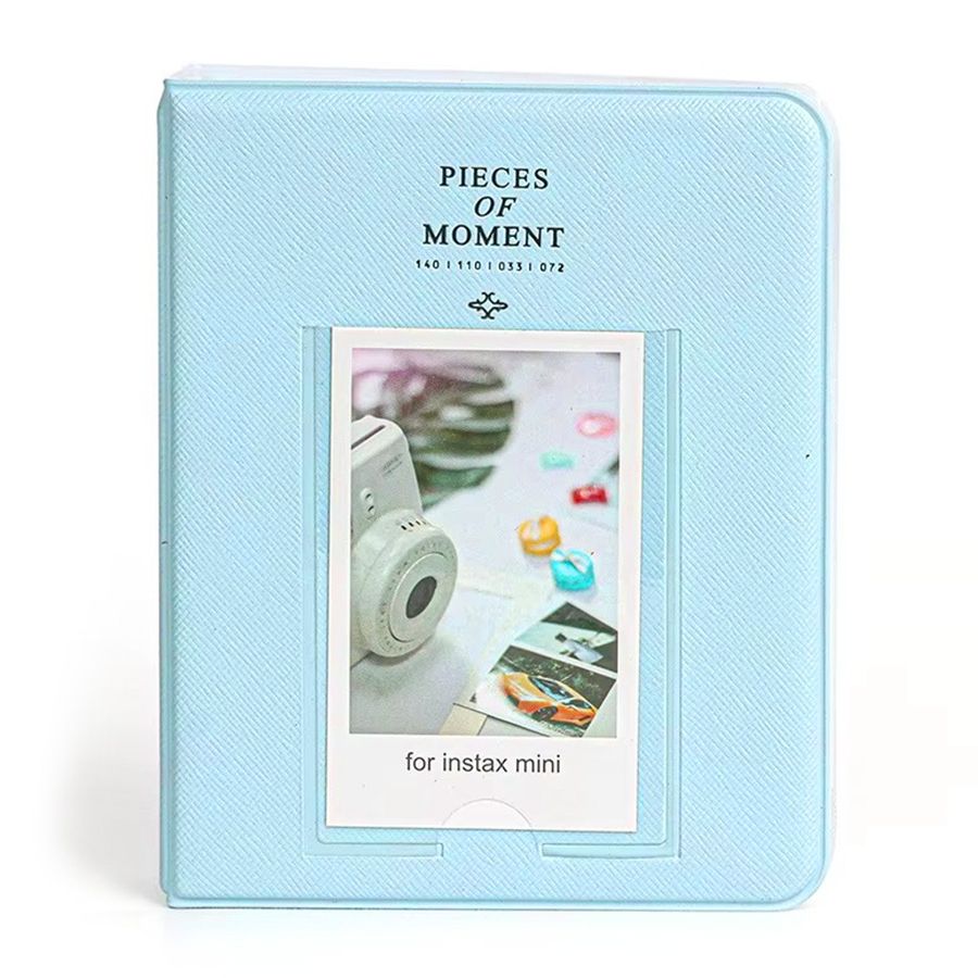 Álbum de fotos Pieces of Moment para instax mini - comporta 64 fotos (Azul)