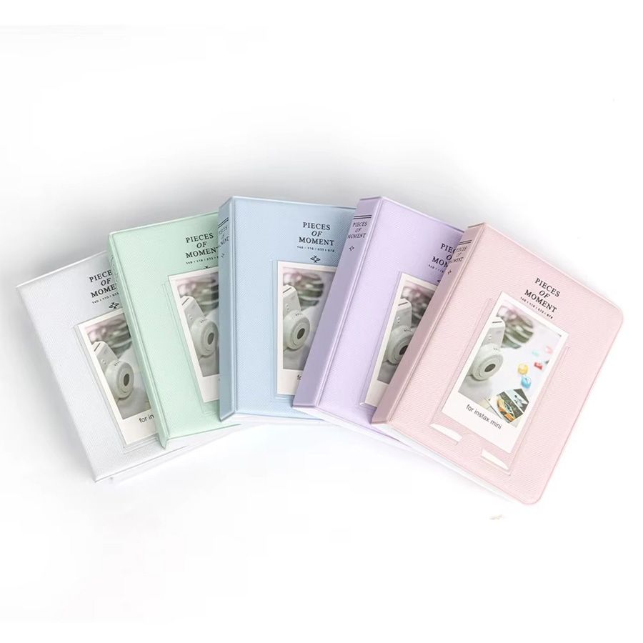 Álbum de fotos Pieces of Moment para instax mini - comporta 64 fotos (Verde água)