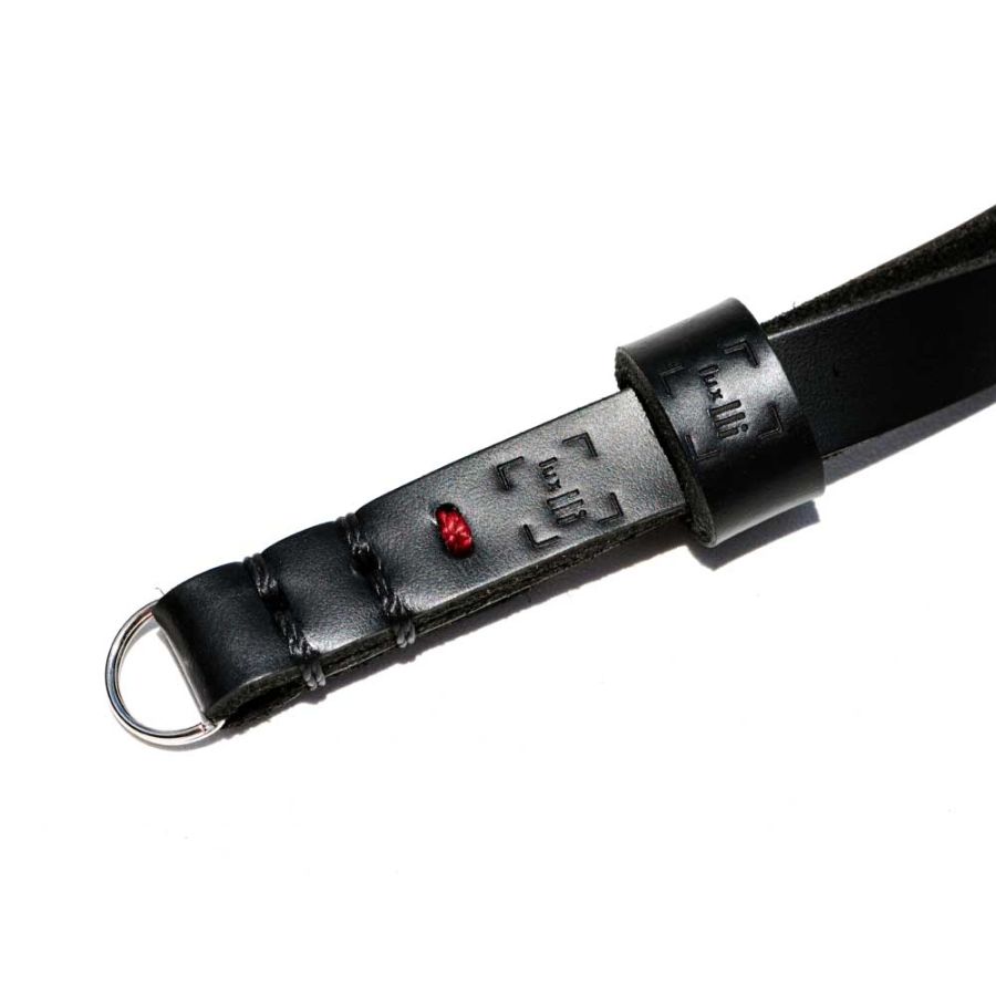 Alça de pulso luxLLi PLS-01 em couro legítimo para câmera fotográfica (preto)