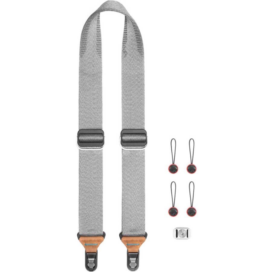 Alça de pescoço Peak Design Slide SL-AS-3 com sistema de liberação rápida (CINZA)