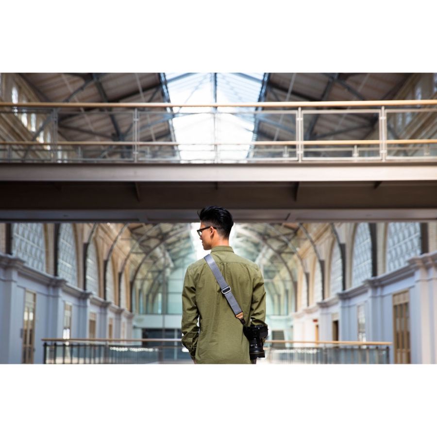 Alça de pescoço Peak Design Slide SL-AS-3 com sistema de liberação rápida (CINZA)