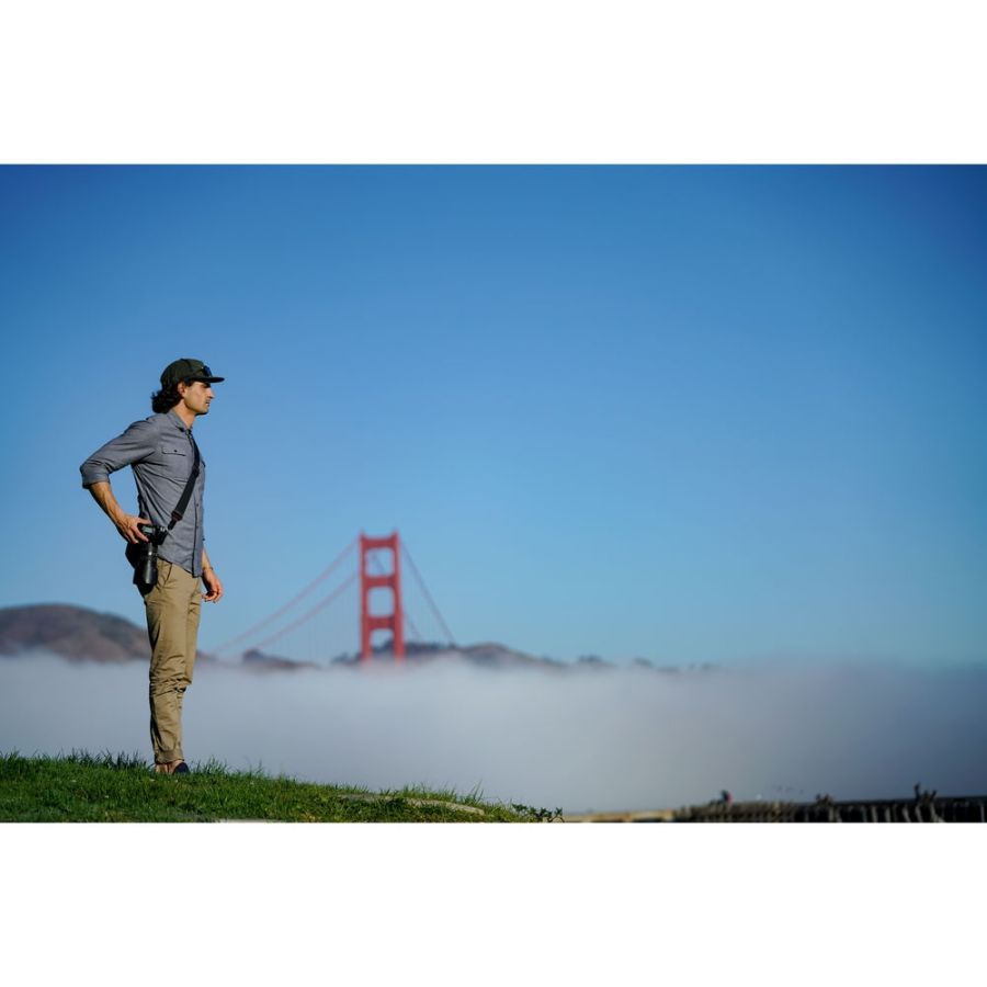 Alça de pescoço Peak Design Slide SL-AS-3 com sistema de liberação rápida (CINZA)