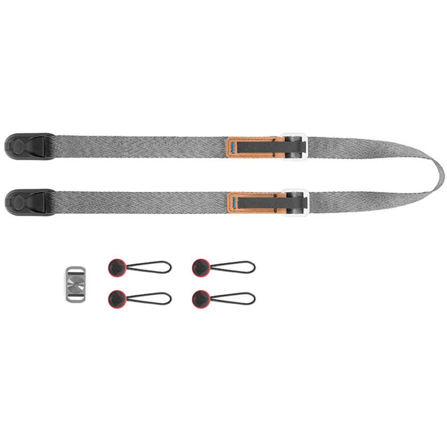 Alça de pescoço Peak Design Leash L-AS-3 com sistema de liberação rápida (CINZA)