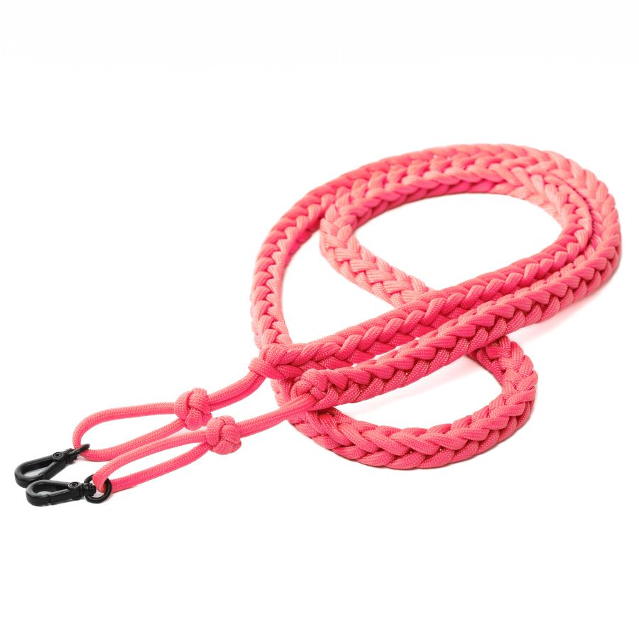 Alça de pescoço Mohave Cord Paracord 550 para câmera fotográfica - Coral