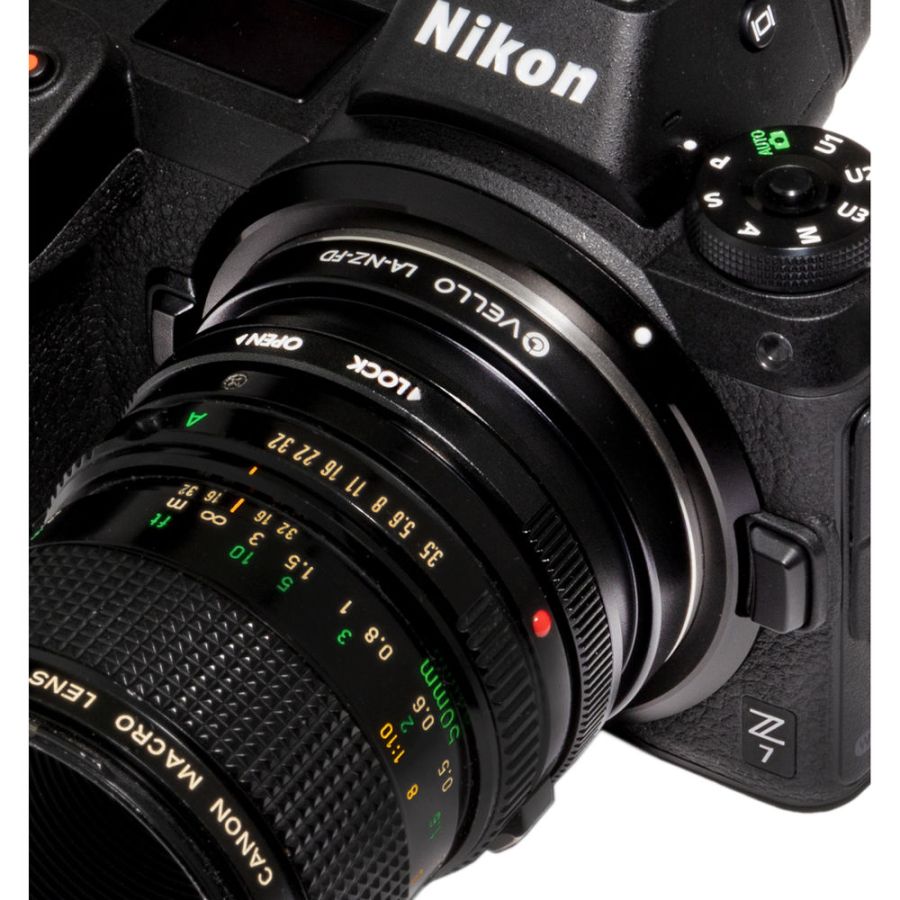 Anel Adaptador Vello LA-NZ-FD (Lente Canon FD em câmera Nikon Z)