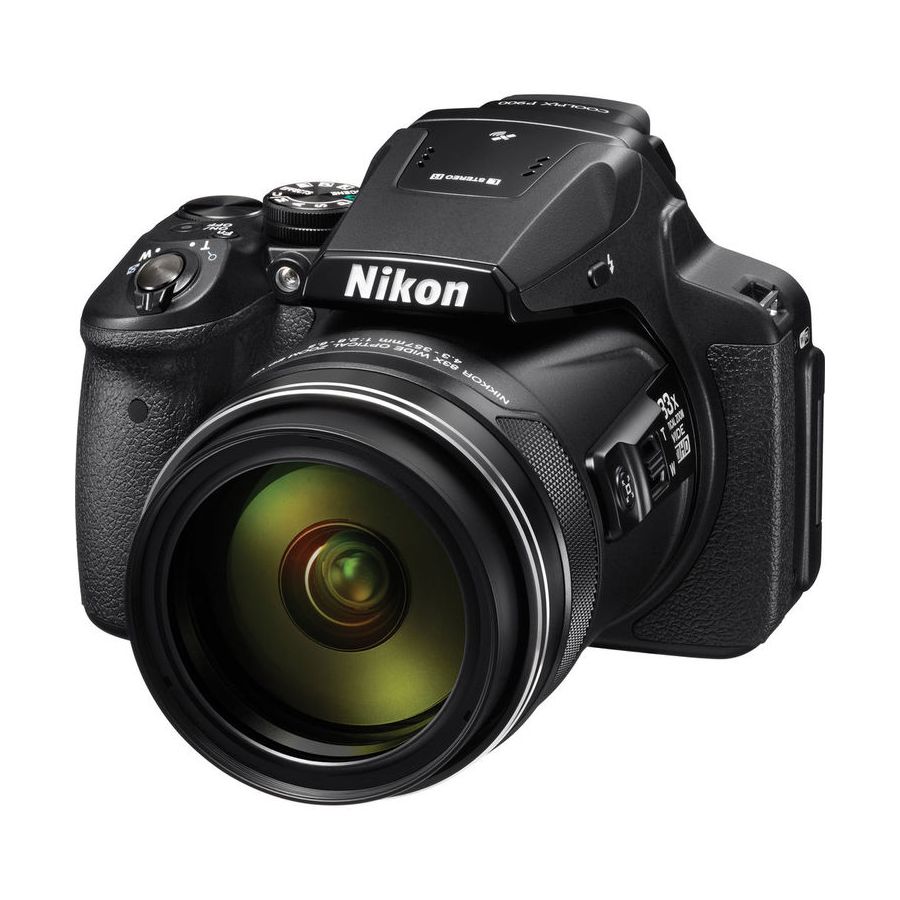 Câmera Nikon Coolpix P900 com zoom óptico de 83x