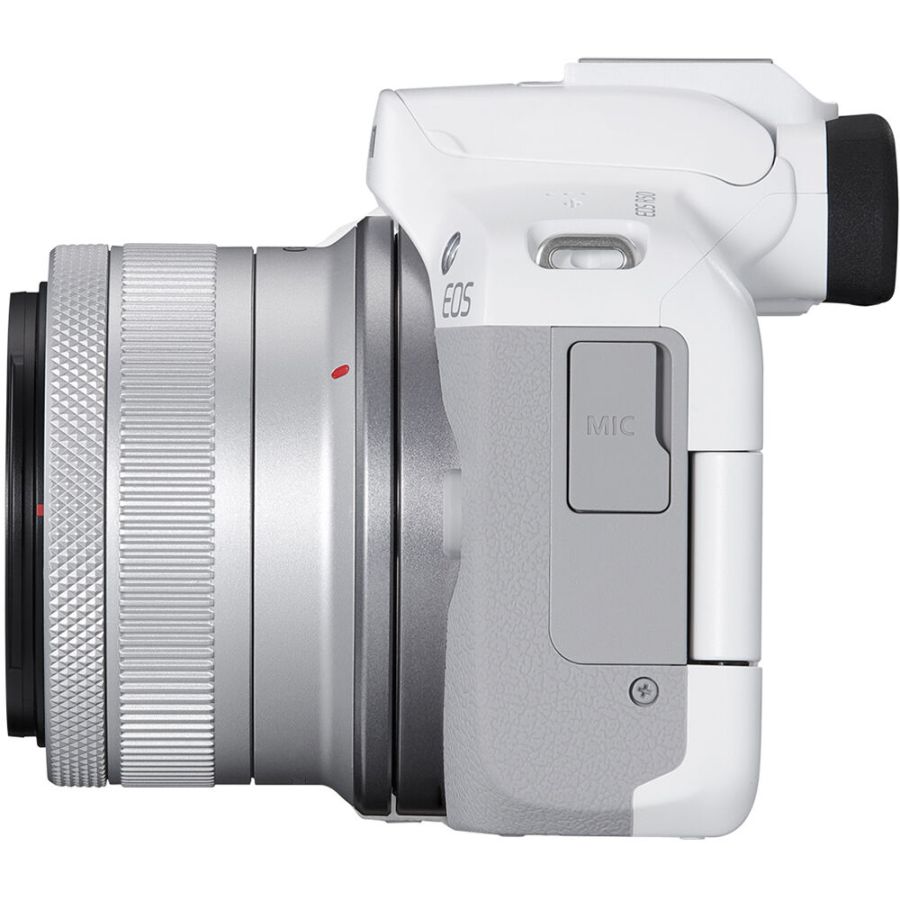 Câmera mirrorless Canon EOS R50 com RF-S 18-45mm IS STM (BRANCO)