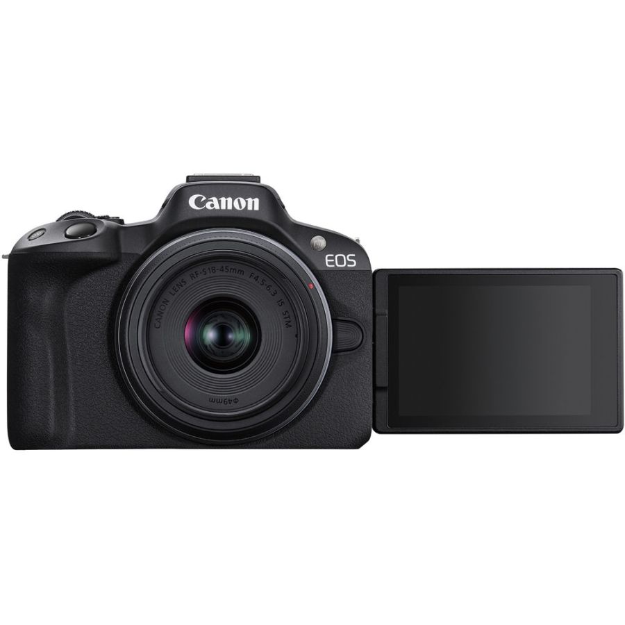 Câmera Canon EOS R50 com RF-S 18-45mm IS STM + Cartão SDXC SanDisk Extreme Pro 64GB (V30)