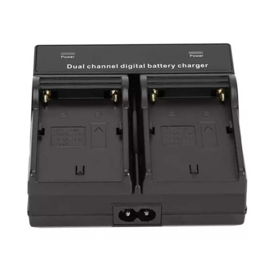Carregador de bateria duplo CD9702 para NP-F970, NP-F750, NP-F770, NP-570, F-550