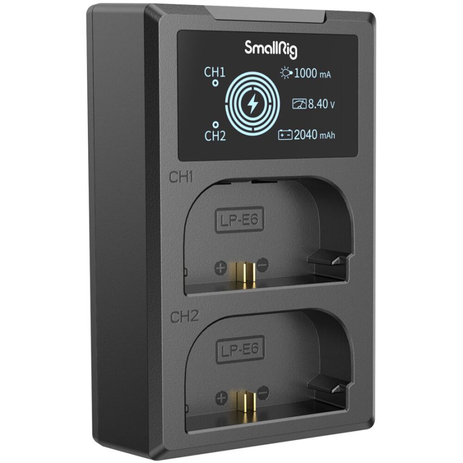 Carregador duplo SmallRig 4084 para baterias LP-E6NH