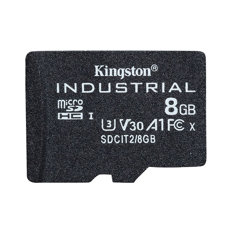 Cartão microSDHC Kingston Industrial 8GB - 100MB/s (com adaptador SD)