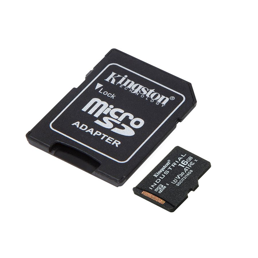 Cartão microSDHC Kingston Industrial 8GB - 100MB/s (com adaptador SD)