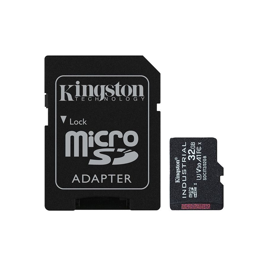 Cartão microSDHC Kingston Industrial 8GB - 100MB/s (com adaptador SD)