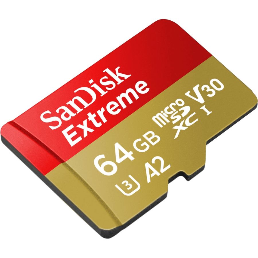 Cartão microSDXC Sandisk UHS-I Extreme 64GB - 170MB/s (com adaptador SD)