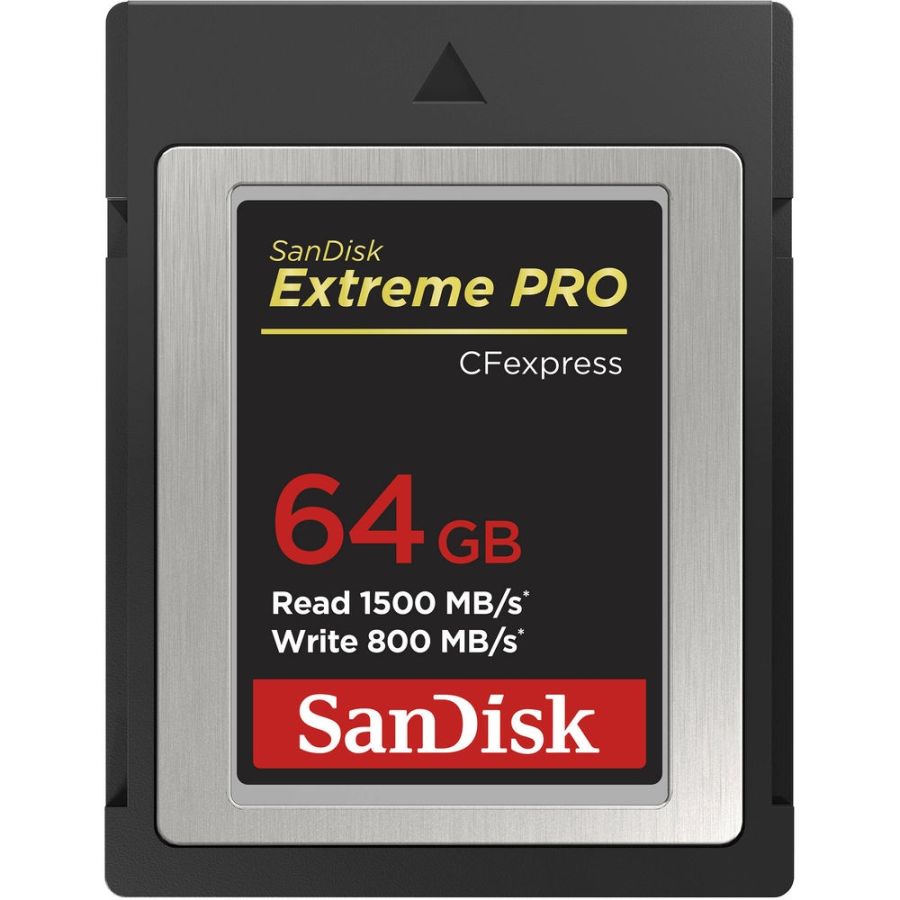 Cartão CFexpress Tipo B SanDisk Extreme PRO 64GB - 1500MB/s