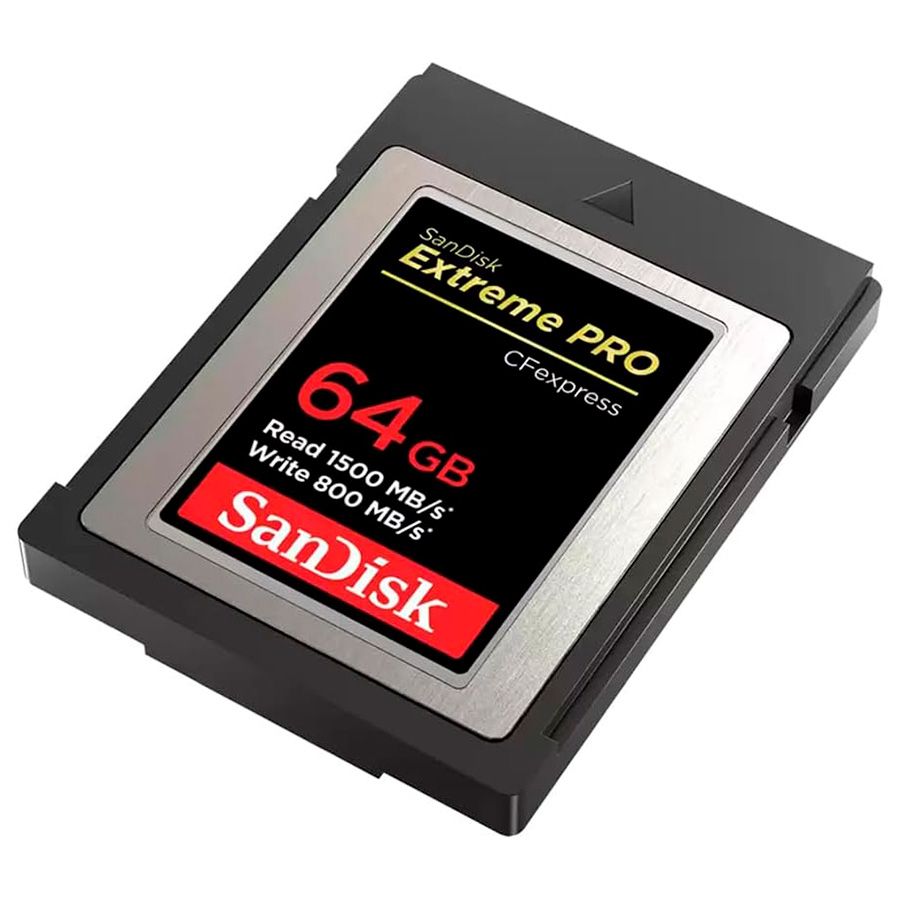 Cartão CFexpress Tipo B SanDisk Extreme PRO 64GB - 1500MB/s