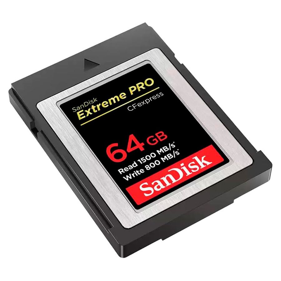 Cartão CFexpress Tipo B SanDisk Extreme PRO 64GB - 1500MB/s