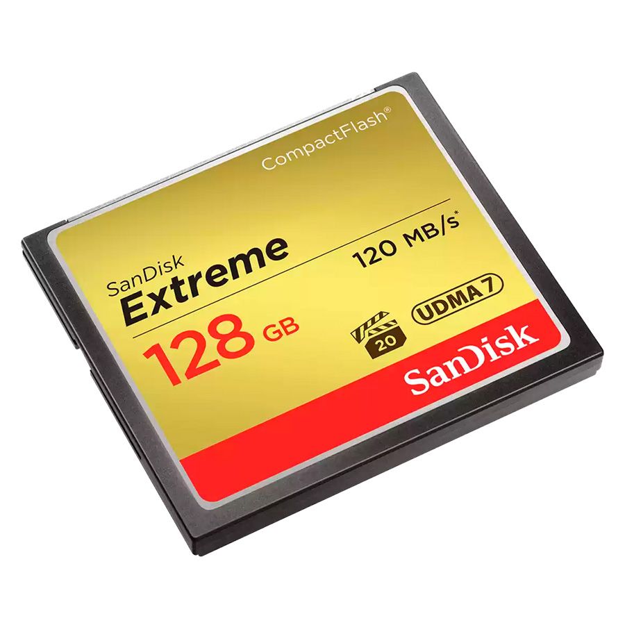 Cartão Compact Flash Sandisk Extreme 128GB - 120MB/s