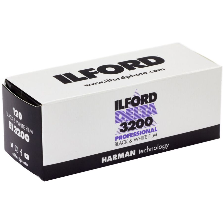 Filme fotográfico 120 Ilford Delta ISO 3200 Preto e Branco