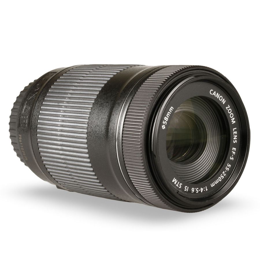 Objetiva Canon EF-S 55-250mm f4-5.6 IS STM - USADO (J0602B)