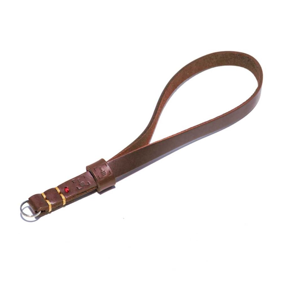 Alça de pulso luxLLi PLS-01 em couro legítimo para câmera fotográfica (marrom)