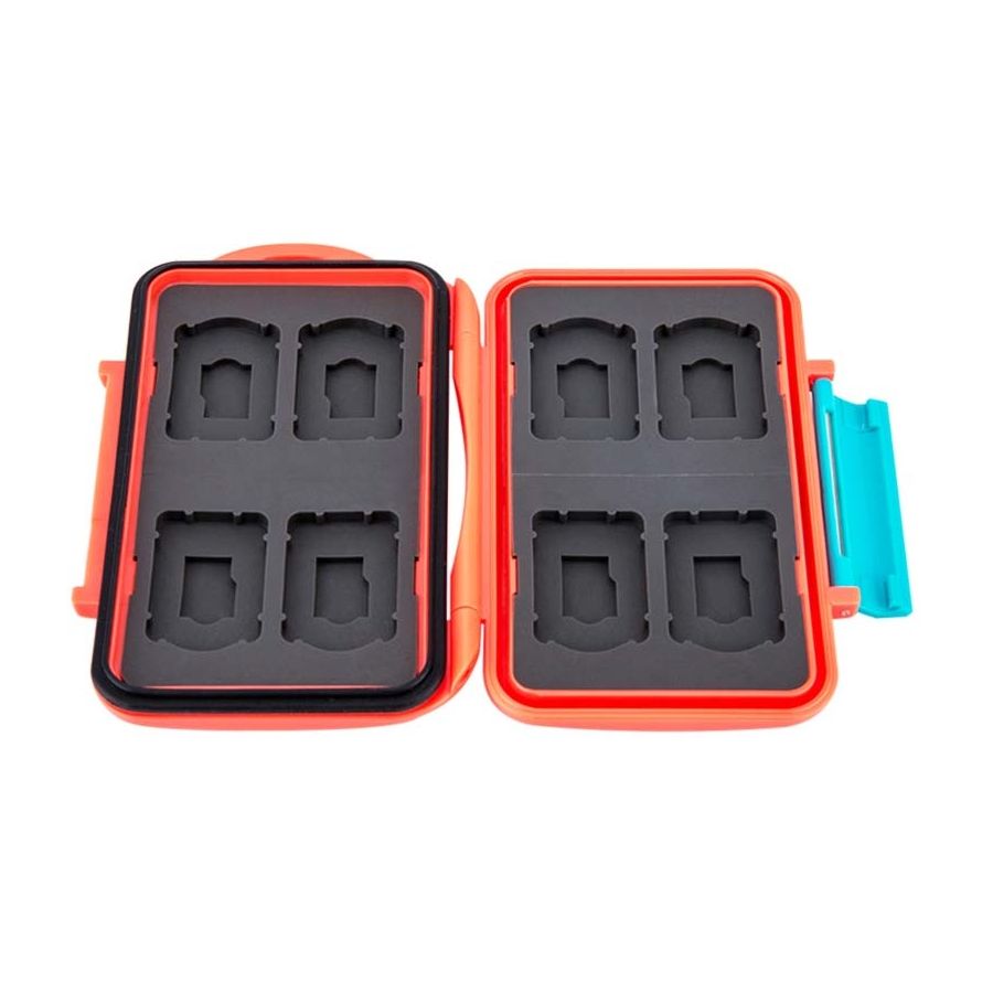 Estojo rígido JJC MC-NSMSD16 para cartucho de Nintendo Switch e cartão microSD (Laranja)