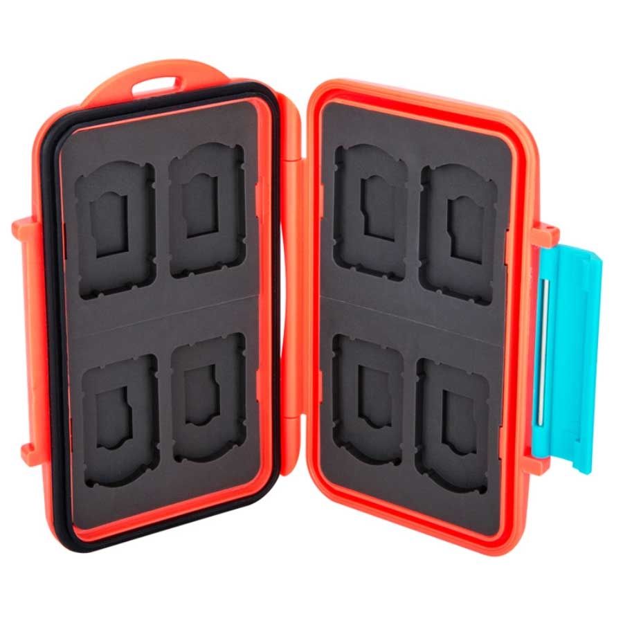 Estojo rígido JJC MC-NSMSD16 para cartucho de Nintendo Switch e cartão microSD (Laranja)