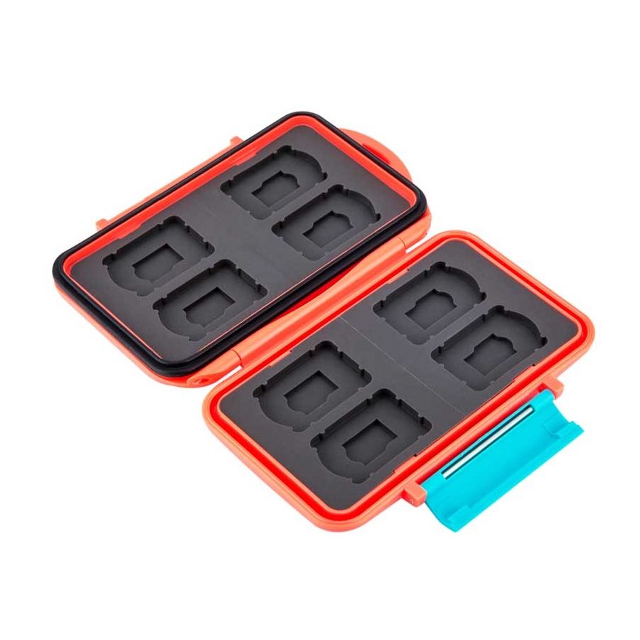 Estojo rígido JJC MC-NSMSD16 para cartucho de Nintendo Switch e cartão microSD (Laranja)