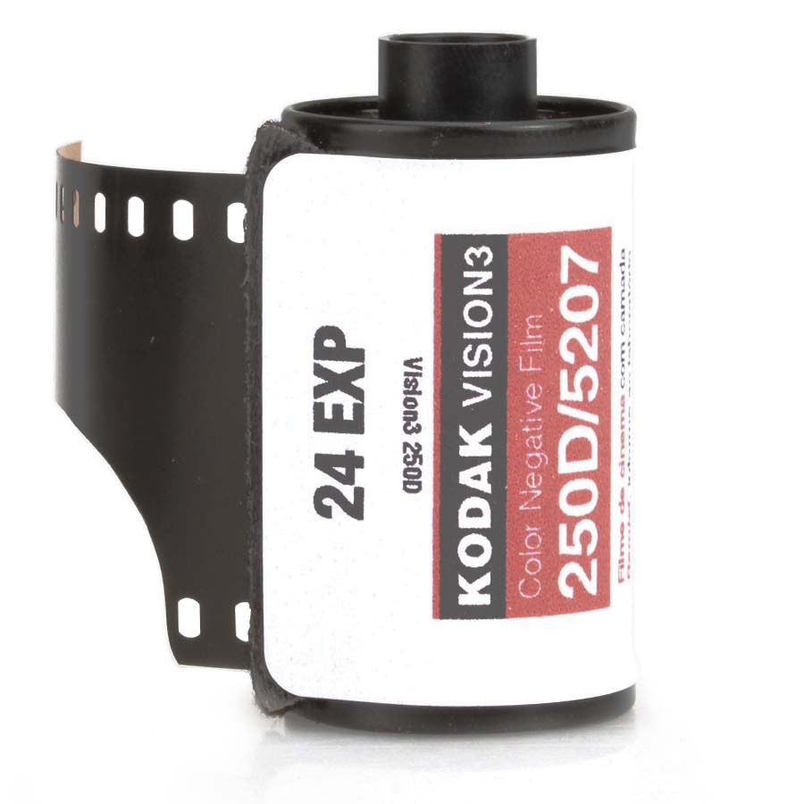 Filme fotográfico 35mm Kodak VISION3 250D/5207 ISO 250 Colorido 24 poses (REBOBINADO)