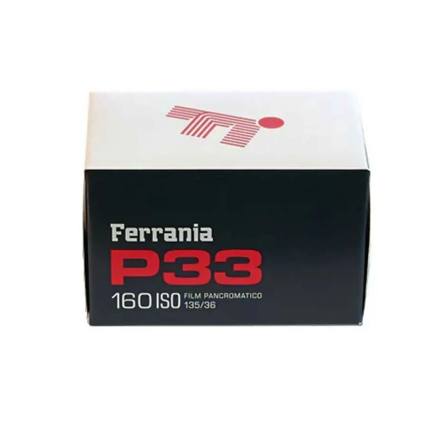 Filme fotográfico 35mm Ferrania P33 ISO 160 Preto e Branco 36 poses (vencimento para abril/2026)