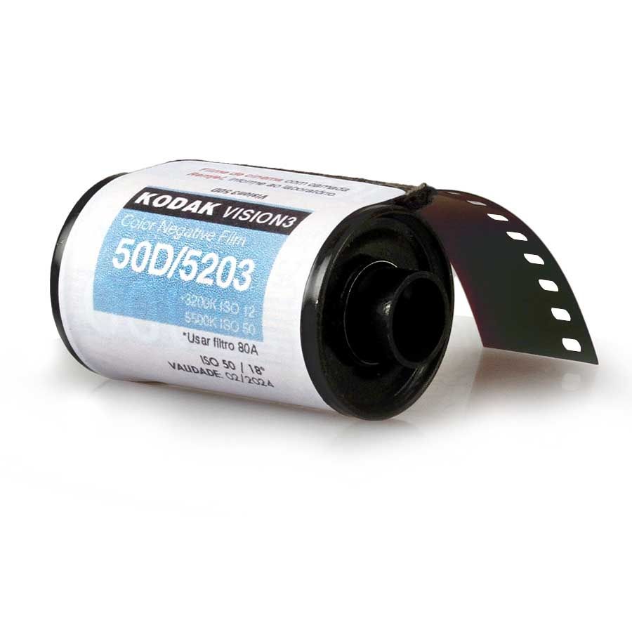 Filme fotográfico 35mm Kodak VISION3 50D/5203 ISO 50 Colorido 36 poses (REBOBINADO)