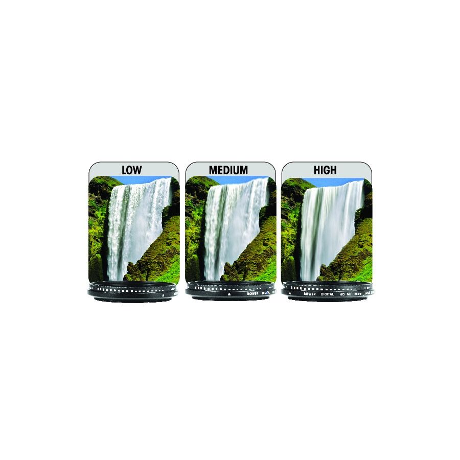 Filtro ND Variável Bower dHD 58mm (ND4 a ND256)