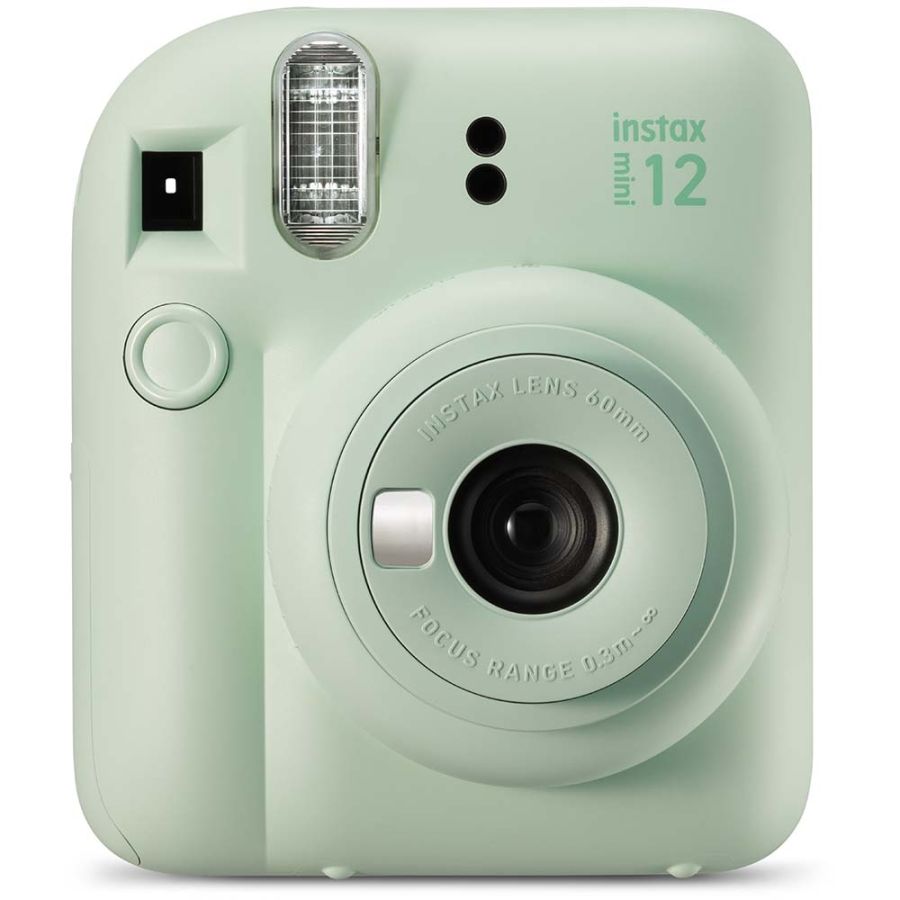 Kit câmera Instantânea Fujifilm instax mini 12 VERDE MENTA + bolsa + filme com 10 fotos mermaid tail