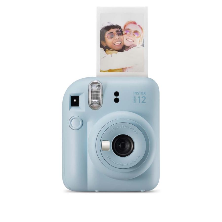 Kit câmera Instantânea Fujifilm instax mini 12 AZUL CANDY + bolsa + filme Mermaid Tail com 10 fotos