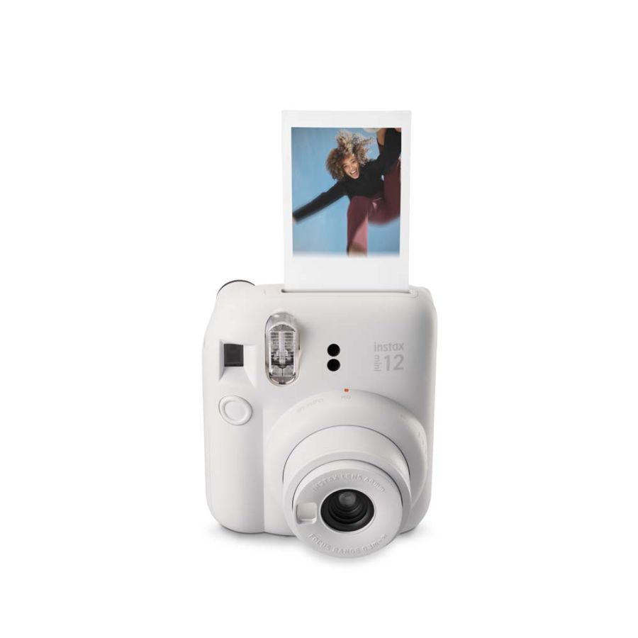 Kit câmera Instantânea Fujifilm instax mini 12 BRANCO MARFIM + bolsa + filme Mermaid Tail com 10 fotos