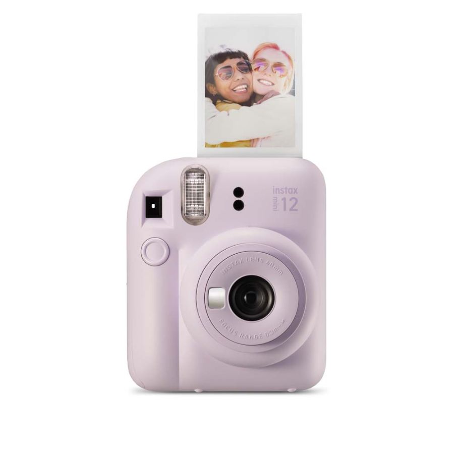Kit câmera Instantânea Fujifilm instax mini 12 LILÁS CANDY + bolsa + filme Mermaid Tail com 10 fotos